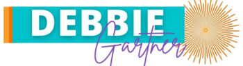 debbie gartner logo with sunburst